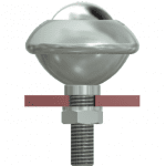 ball unit with thread fixing