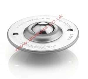 1000-15 ball transfer unit with 2 round fixing holes