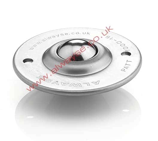 1000-15 ball transfer unit with 2 round fixing holes