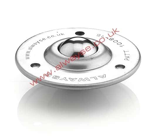 1008-15 ball transfer unit with 3 round fixing holes