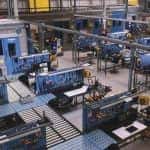 Atlas Copco workstations using Alwayse ball transfer units