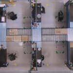 Atlas Copco workstations using Alwayse ball transfer units