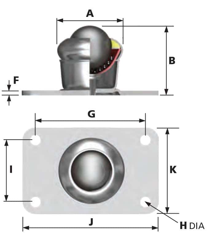3005 side and top view diagrams
