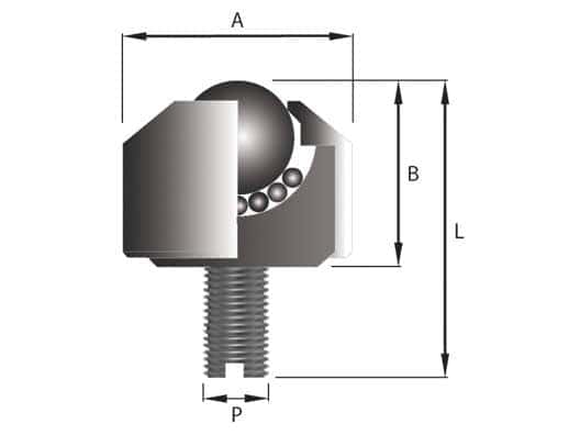 type 17 mini ball transfer unit diagram