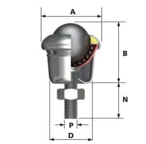 1003 ball transfer unit dimensions