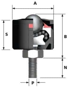6025-1 ball transfer unit dimensions