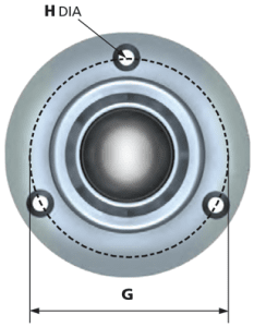 spring-loaded-large-bottom-flange ball transfer unit dimensions