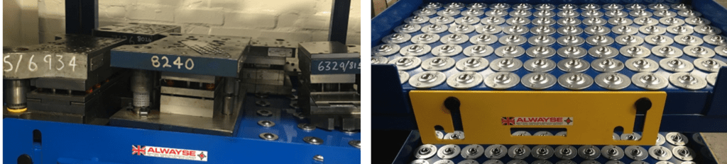 ball transfer units for roll on racking